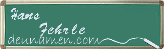 Hans Fehrle Visitenkarte